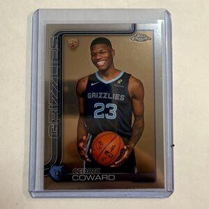 🔥Cedric Coward Topps Chrome RC Grizzlies Basketball Trading Card